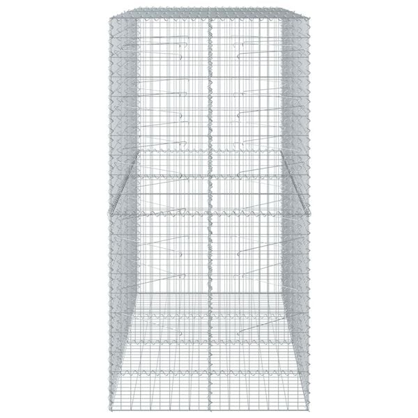 vidaXL Gabion Basket Silver Galvanized Iron Extra Large Gabion Basket