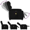 vidaXL Stand Up Massage Recliner Chair Black Faux leather, metal, plywood