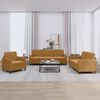 vidaXL Sofa Set Brown Velvet, Metal, Textilene, Plywood