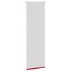 vidaXL Roller Blind Red 100% Polyester 17.7x59.1 in Adjustable Armrests
