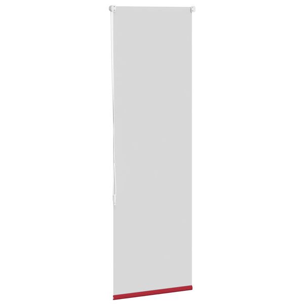 vidaXL Roller Blind Red 100% Polyester 17.7x59.1 in Adjustable Armrests