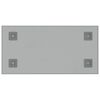 vidaXL Wall-mounted Magnetic Board White 15.7"x7.9" Tempered Glass
