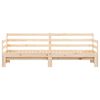 vidaXL Daybed With Trundle Natural Wood Solid Pine Wood Large