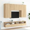 vidaXL TV Wall Cabinet Set of 2 Sonoma oak Engineered wood Medium