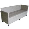 vidaXL Outdoor Furniture Set Grey, Cream White