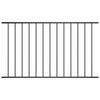 vidaXL Fence Panel Powder-coated Steel 5.6x3.8' Black