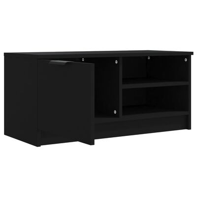 vidaXL TV Cabinet Black 31.5"x13.8"x14.4" Engineered Wood