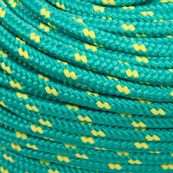 vidaXL Boat Rope Green 0.39 " 82.0 ' Polypropylene