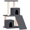 vidaXL Cat Tree Dark Gray Engineered wood 32.3 in high Tough Cat Tree
