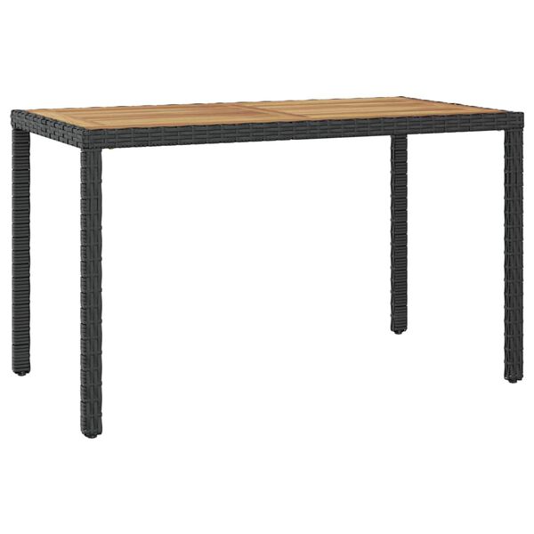 vidaXL Outdoor Table Black and Brown