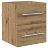 vidaXL Sink Cabinet with Drawer Artisan Oak 15.16 x 16.14 x 18.90 in
