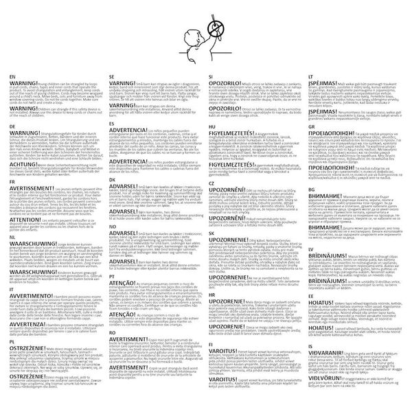 vidaXL Pleated Blind Blue Polyester 17.7 x 78.7 in Adjustable Armrests