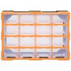 vidaXL Multi-drawer Organizer with 16 Middle Drawers 20.5"x6.3"x14.6"