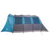 vidaXL Family Tent with Roof Blue and Grey 226.77 x 127.95 x 83.86 in