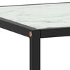 vidaXL Coffee Table Black with White Marble