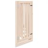 vidaXL Dog Gate Set of 6 Natural wood Poplar wood