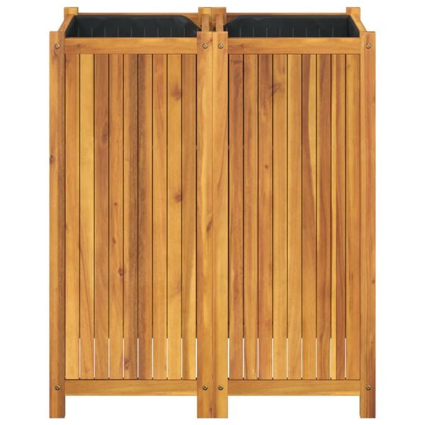 vidaXL Garden Planter Natural Wood Solid Acacia Wood Large Durable