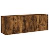 vidaXL TV Cabinet Set of 2 Smoked Oak Engineered wood 47.2 in wide