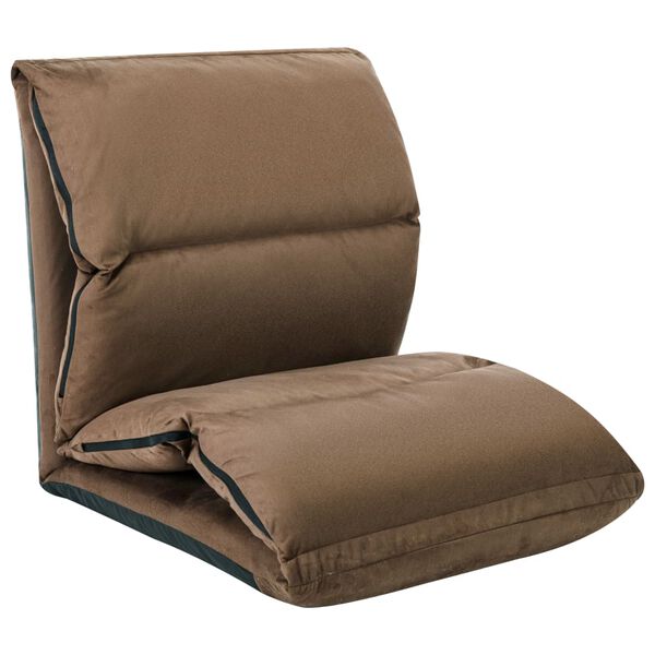vidaXL Floor Chair Taupe Microfiber (100% polyester) with foam filling