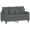 vidaXL Sofa Set Dark Grey Polyester, Metal, Textilene, Plywood, Foam