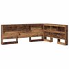 vidaXL Storage Headboard with Shelf Old Wood 55.12 in Engineered Wood