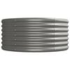 vidaXL Garden Raised Bed Grey Powder-coated steel Large