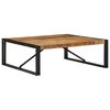 vidaXL Coffee Table Natural Wood and Black