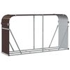 vidaXL Log Holder Brown 70.9"x17.7"x39.4" Galvanized Steel