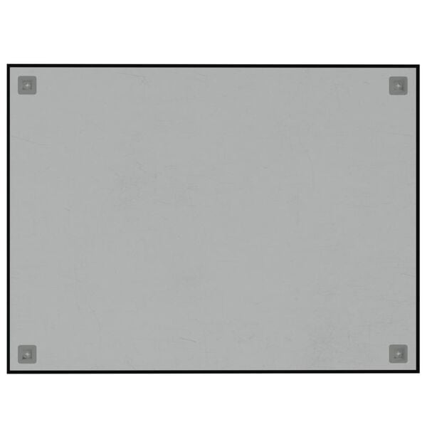vidaXL Wall-mounted Magnetic Board Black 31.5"x23.6"&nbsp;Tempered Glass