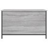 vidaXL Storage Bench Grey Sonoma Engineered wood, Metal Medium