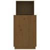 vidaXL Desk Honey Brown Solid Pine Wood Medium Desk Rectangular