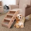 vidaXL Dog Stair Brown Polypropylene 24.4x15.7x19.5 in Foldable