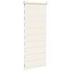 vidaXL Zebra Blind Marble Beige Polyester 25.6 x 39.4 in