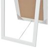 vidaXL Free-standing Mirror White Wood, glass, engineered wood