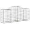 vidaXL Gabion Basket Set of 18 Silver Galvanized Iron Large