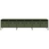 vidaXL TV Cabinet Olive Green Cold-rolled Steel Large TV Cabinet