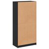 vidaXL Highboard Black Engineered wood Tall Highboard Rectangular