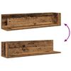 vidaXL Wall Shelf Rustic wood Engineered wood 29.5 in Reversible