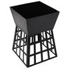 vidaXL 2-in-1 Fire Pit and BBQ 13.4"x13.4"x18.9" Steel