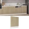 vidaXL Dishwasher Panel Sonoma Oak Engineered Wood Medium Durable