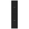 vidaXL Apothecary Cabinet Black Engineered wood