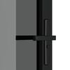vidaXL Interior Door 29.9"x79.3" Black ESG Glass and Aluminum