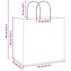 vidaXL Paper Bags 250 pcs with Handles Pink 54x15x49 cm