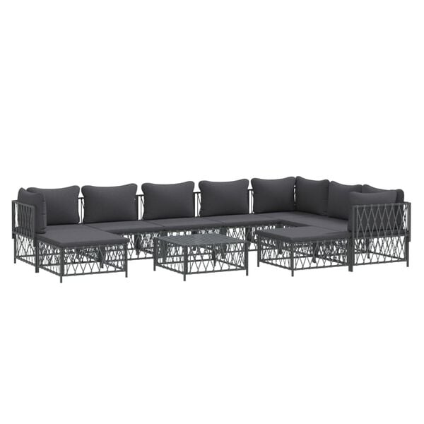 vidaXL Garden Lounge Set Anthracite