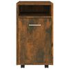 vidaXL Side Cabinet Smoked Oak Engineered Wood 13x15x23.6 in