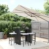 vidaXL Garden Bar Set Black, Cream White