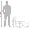 vidaXL Sofa Set Modular Outdoor Sofa Rectangular Modern Durable