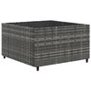 vidaXL Patio Lounge Set Grey PE rattan Medium Modular
