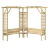 vidaXL Pergola Green Impregnated Pinewood Large Durable Pergola