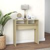 vidaXL Console Table Sonoma Oak Engineered Wood Compact Durable